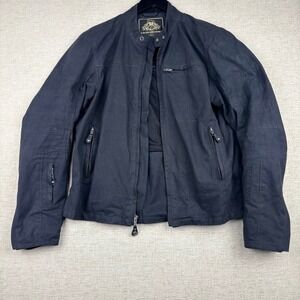 Roland Sands Design Studio C Mens Black Perforated Textile Moto Jacket Size M